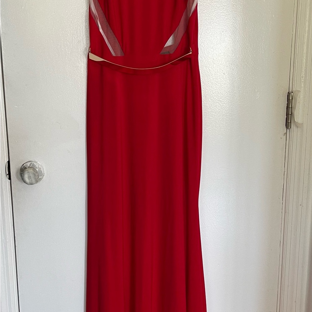 Xscape Vibrant Red Maxi Dress
